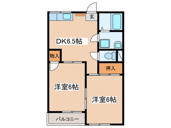 コーポ落合の物件間取画像